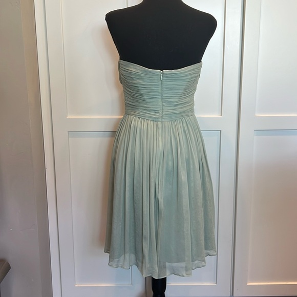 J. CREW 100% SILK Strapless Dress in Seafoam Green - Picture 4 of 8
